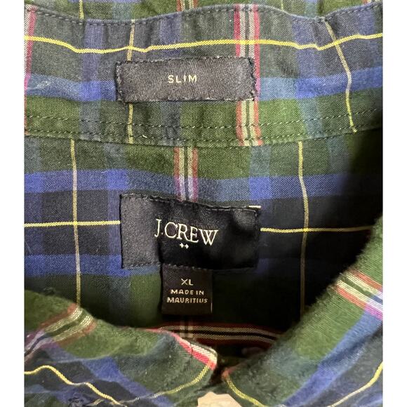 J.‎ Crew Slim Fit Plaid Long sleeve button down shirt Size XL - Picture 3 of 3
